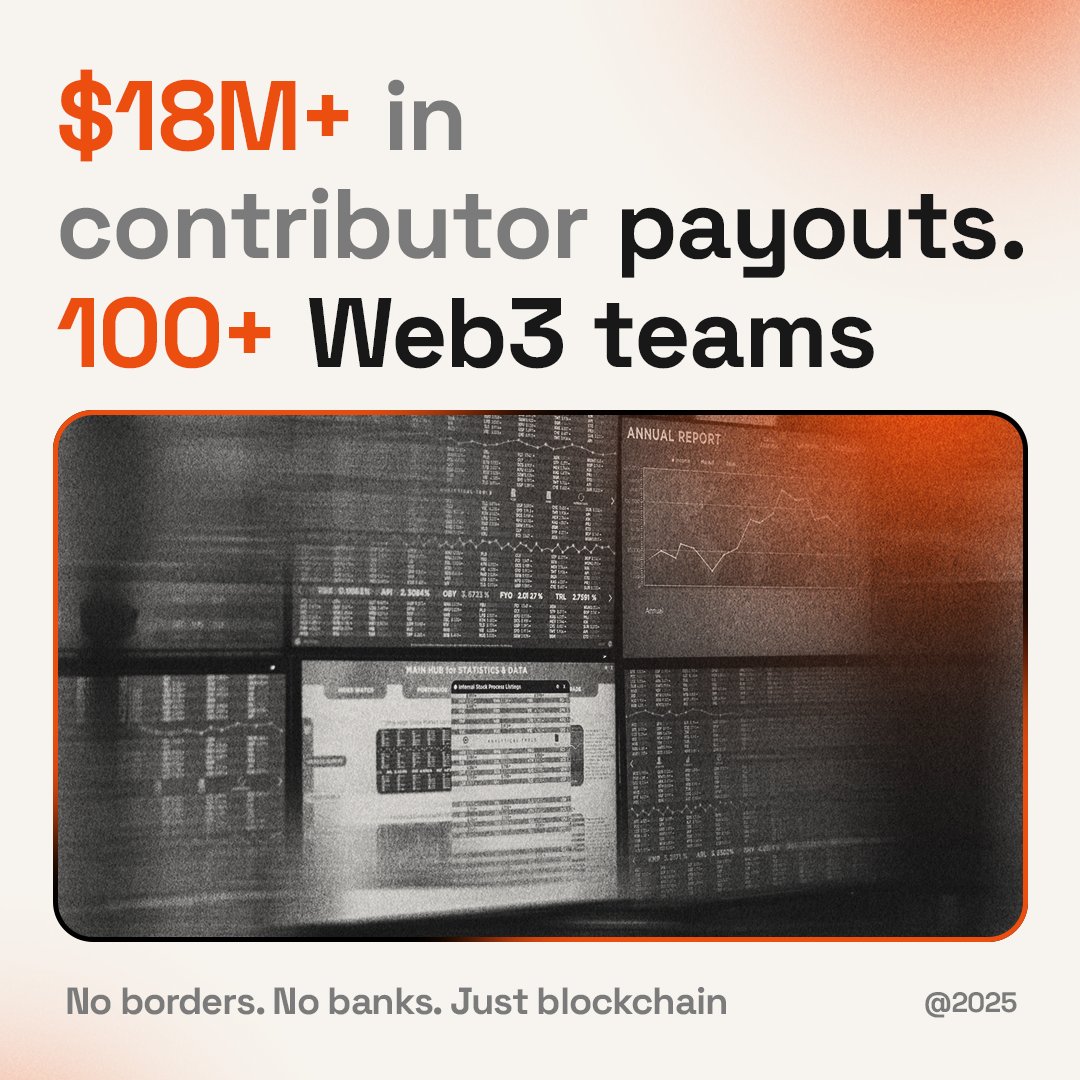 💸 Over $18M+ paid to contributors across 100+ Web3 teams via #SendWage

No banks. No borders. Just blockchain.

✅ Instant crypto payouts
✅ Global Web3 payroll
✅ Built for DAOs, DeFi &amp; remote teams

🔗 sendwage.io
#Web3 #CryptoPayroll #DeFi #DAOtools #PayInCrypto