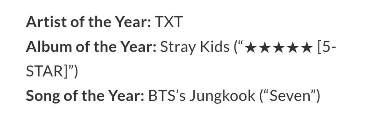 Congratulations to TXT and Jungkook for winning daesangs which we didn't know before 🥳