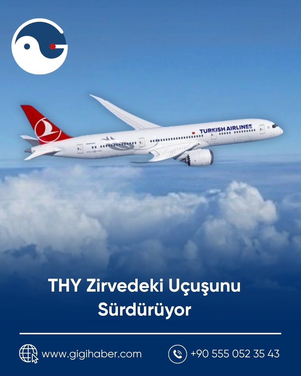 GiGiMedya's tweet photo. THY zirvedeki uçuşunu sürdürüyor!

Brand Finance 2025 listesinde üst üste 8. kez Türkiye’nin en değerli markası oldu.

Marka değeri: 2,27 milyar dolar (+%14)

📲 Detaylar: https://t.co/bWDnpNwF7y

#THY #MarkaDeğeri #BrandFinance #GigiHaber #TürkiyeMarkaları https://t.co/b5mTi6zJox