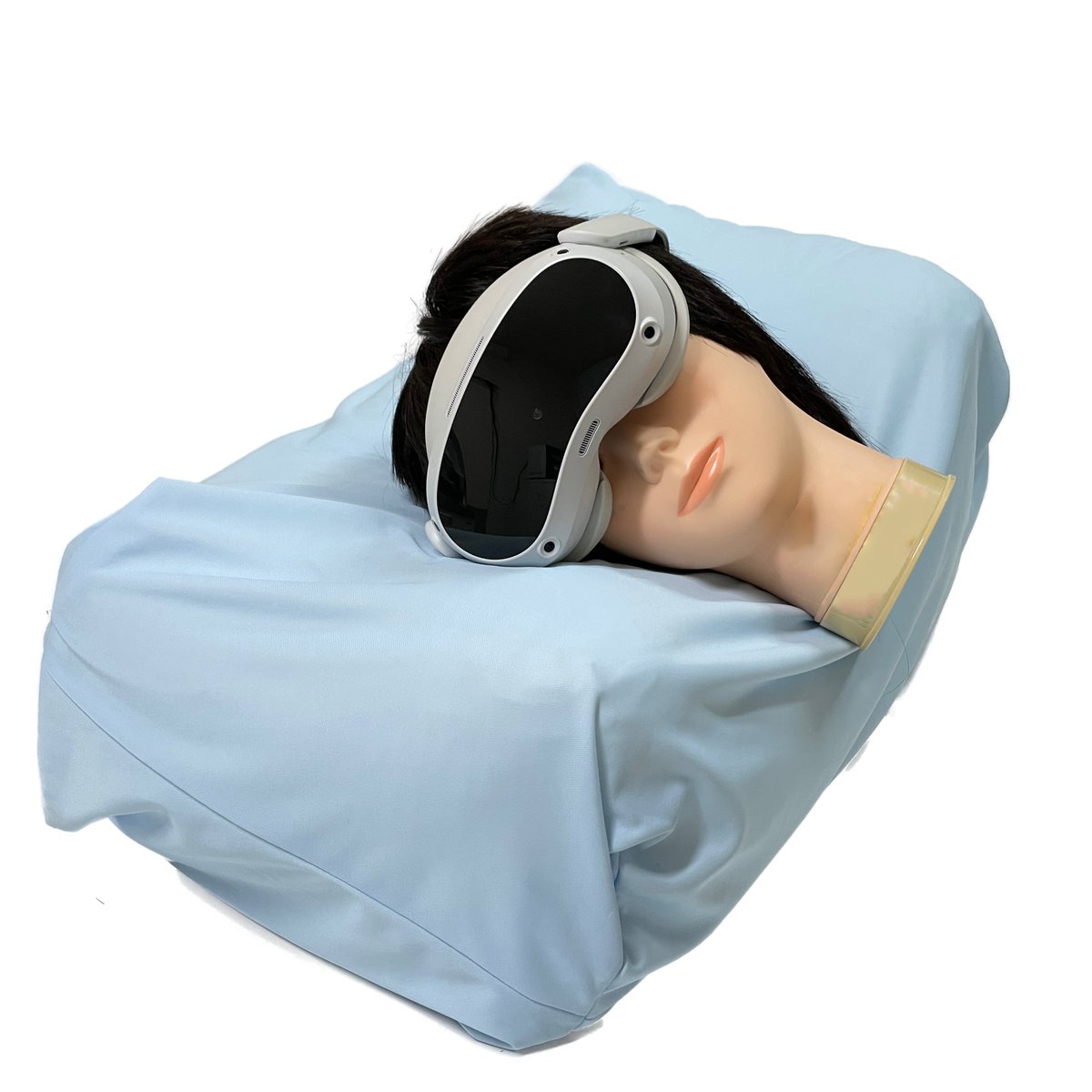 当社は本日、フレンドを見ながら添い寝できるVR睡眠まくら「ぶいすいーと Your Side」を発表しました。
ご要望の多かった「横寝」に対応。
テイジンのフワリーヌわた、東洋紡のアイスポイント生地を採用した国産です。
（プレスリリースはツリーに）
#ぶいすいーと #ぶいすいーとYourSide