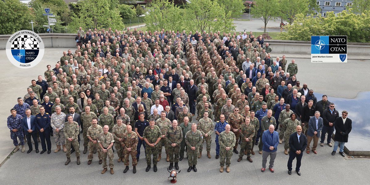 NATO Joint Warfare Centre (@nato_jwc) on Twitter photo Exercise STEADFAST DETERRENCE 2025 concluded on May 28. Directed by <a href="/NATO_JWC/">NATO Joint Warfare Centre</a>, STEADFAST DETERRENCE 2025 certified <a href="/SHAPE_NATO/">SHAPE - NATO Allied Command Operations</a> as a strategic warfighting headquarters for the Alliance.
All 3⃣ 2⃣ Allied states participated in this landmark exercise, which saw SHAPE and the Exercise STEADFAST DETERRENCE 2025 concluded on May 28. Directed by <a href="/NATO_JWC/">NATO Joint Warfare Centre</a>, STEADFAST DETERRENCE 2025 certified <a href="/SHAPE_NATO/">SHAPE - NATO Allied Command Operations</a> as a strategic warfighting headquarters for the Alliance.
All 3⃣ 2⃣ Allied states participated in this landmark exercise, which saw SHAPE and the