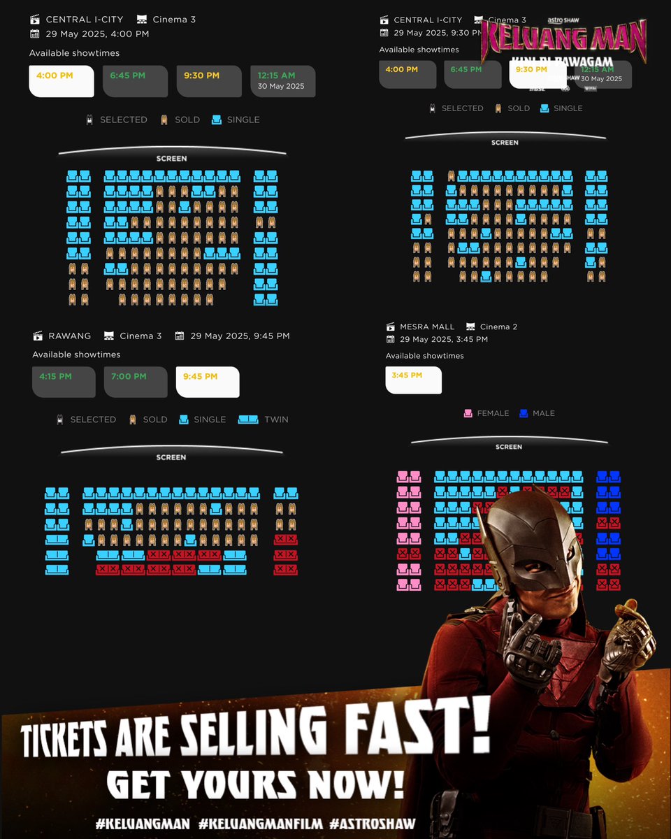 AstroShaw's tweet photo. Korang dah book tiket untuk KITA ENJOi belum? Jom kita serbu panggung ramai-ramai sekarang! 🏃🏻‍♂️💨

KITA ENJOi!!! Keluang Man kini di pawagam. Dapatkan tiket sekarang! 🎟️

#KeluangMan #KeluangManFilm #AstroShaw #WONDACoffee #KeluangManWondaCoffee https://t.co/M35HqH7wY4