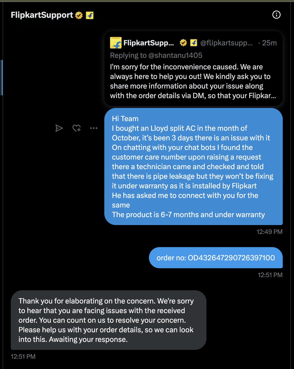 shantanu1405's tweet photo. @flipkartsupport @flipkartsupport @Flipkart Please check the issue and then come up with a solution, you are not able to solve my problem instead it is getting more complicated.
please connect me to a customer representative, please refer the screenshots. https://t.co/majbmpXa7P