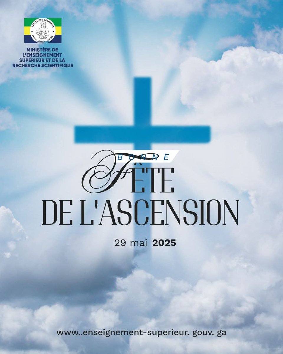 En ce jour sacré, que l’Ascension du Christ nous rappelle l’importance de l’humilité, du service et de l’élévation par le savoir. Bonne fête de l’Ascension à toutes et à tous.

#Ascencion #Fête