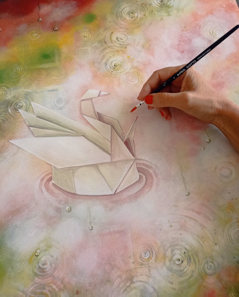 Come quando galleggi, e senti il mondo attutito e buono.
🖌️