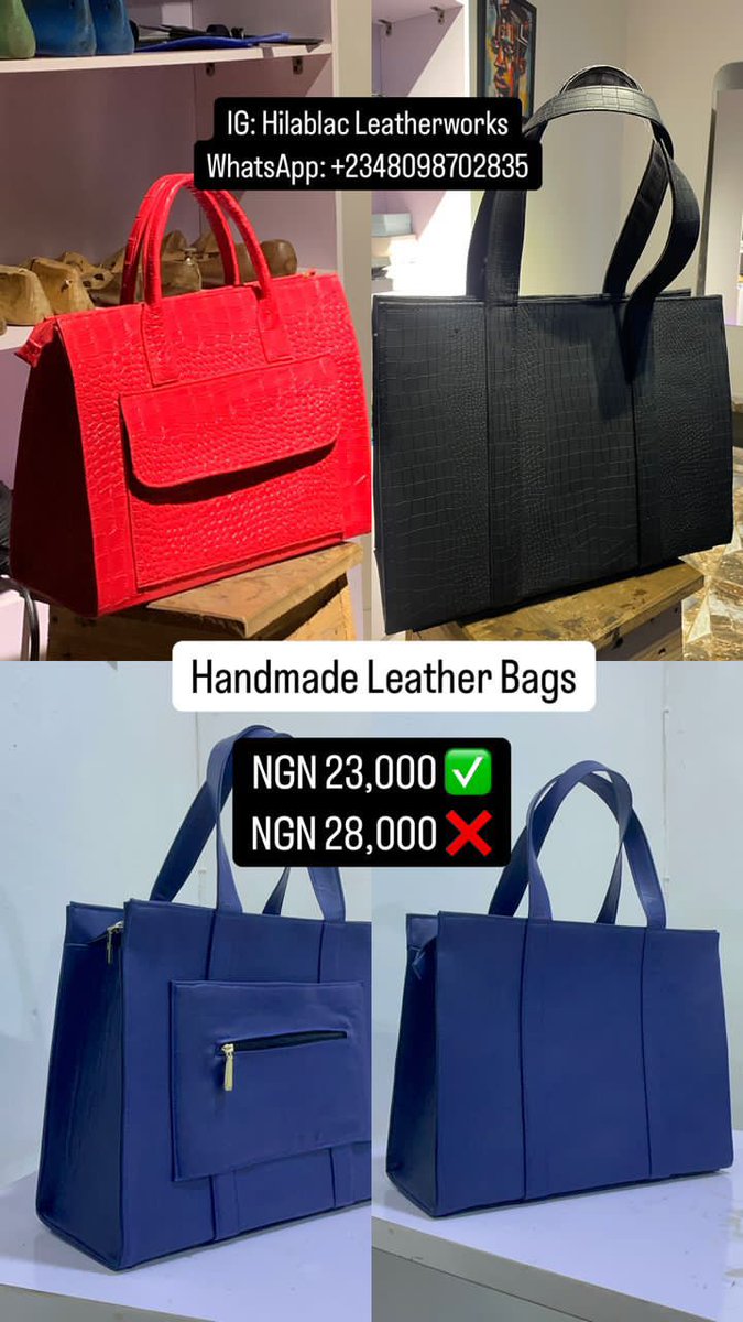 dinernotdinner's tweet photo. Why blend in when you're born to stand out 🥰
Your style. Your bag. Your rules. 🎨👜
Snag a handmade bag that speaks you — and get ₦5,000 OFF when you spend over ₦25,000!
#StyleAndSave #HandmadeInNaija #BagItBold
To place your order, send a message to us on WhatsApp:  
https://t.co/0loaKjHeKP