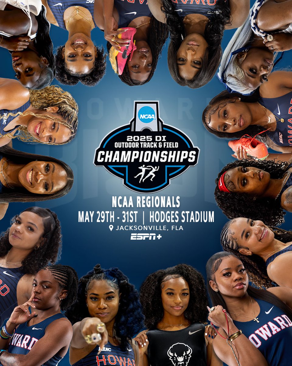 Howard Athletics (@hubisonsports) on Twitter photo ππΏββοΈ | The journey continues! Follow along and cheer on the ladies of <a href="/HUBisonTFXC/">Howard Track & Field/Cross Country</a> as they work to punch their tickets to Nationals in Eugene, OR!
πΊ: ESPN+
π: tinyurl.com/t39j2xpa ππΏββοΈ | The journey continues! Follow along and cheer on the ladies of <a href="/HUBisonTFXC/">Howard Track & Field/Cross Country</a> as they work to punch their tickets to Nationals in Eugene, OR!
πΊ: ESPN+
π: tinyurl.com/t39j2xpa