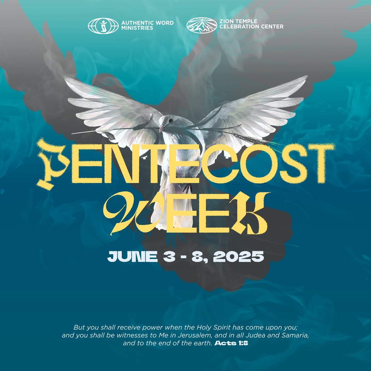 As we approach #Pentecost, we invite you to join us for a powerful and spirit-filled week!
We will all gather in unity and expectation, ready for a fresh and mighty move of the Holy spirit among us.

Repost this to invite your friends.

#PentecostWeek2025 #HolySpirit