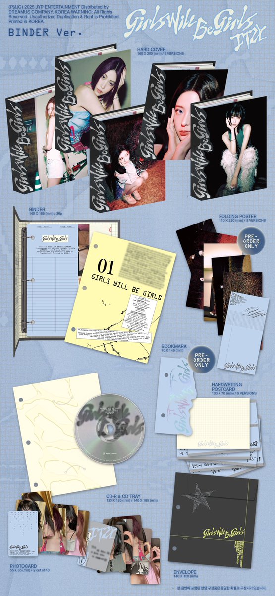 ITZY <Girls Will Be Girls> ALBUM PREVIEW | DETAILED
BINDER VER.

📌Release
2025.06.09 MON 6PM (KST) | 5AM (EDT)

#ITZY #MIDZY <a href="/ITZYofficial/">ITZY</a>
#ITZYComeback
#ITZY_GirlsWillBeGirls
#ITZY_GWBG