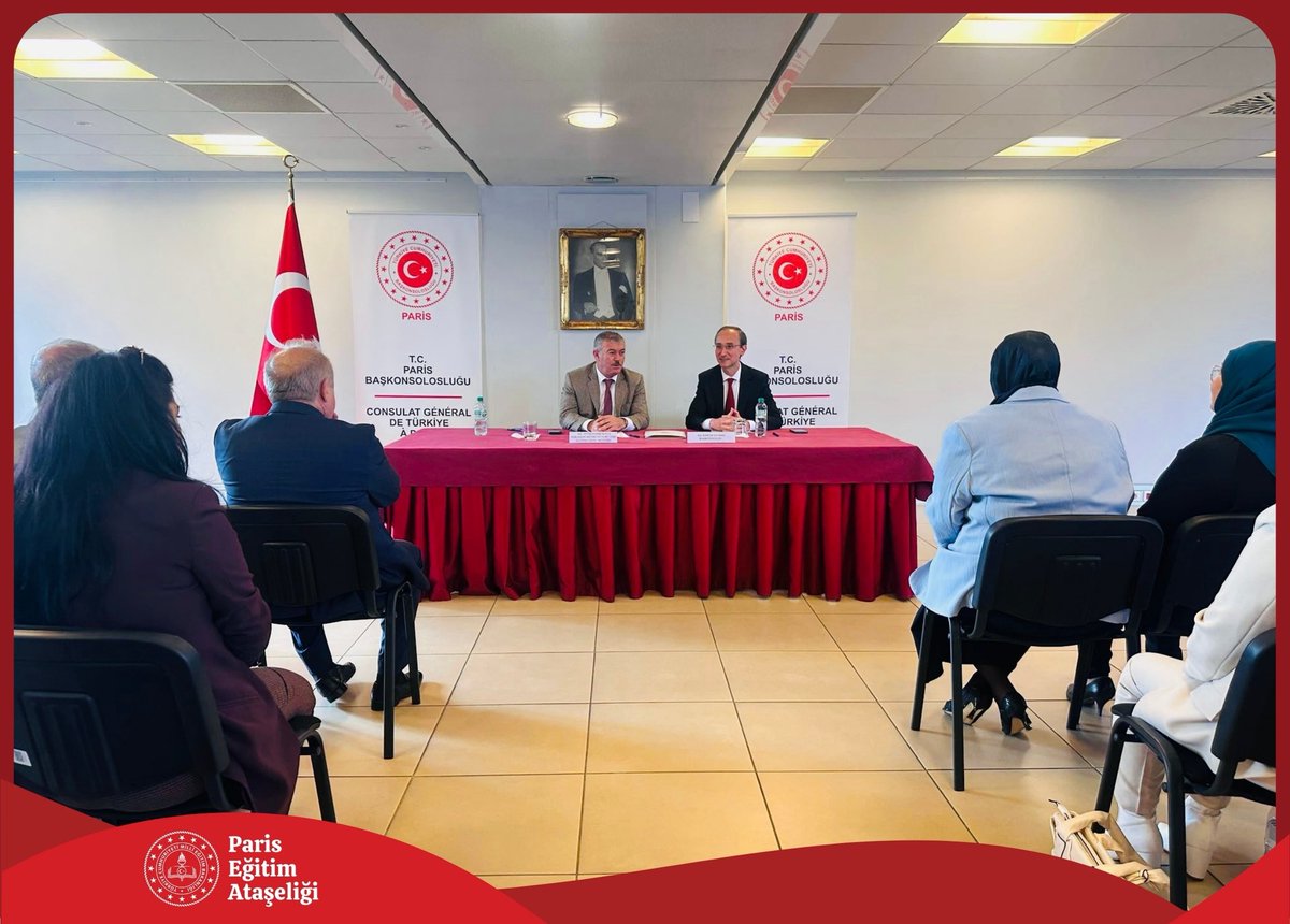Paris Eğitim Ataşeliği (@parisegitim) on Twitter photo Yükseköğretim ve Yurt Dışı Eğitim Gn. Md. Sn. Fethi Fahri Kaya Başkonsolosluğumuzu ziyaret ederek Başkonsolosumuz Sn. Kerem Yılmaz’ın da katılımlarıyla Ataşeliğimizde görevli
öğretmenler, burslu öğrencilerimiz ve STK yetkilileri ile bir araya geldi.
<a href="/tcmeb/">Millî Eğitim Bakanlığı</a>
<a href="/mebyyegm/">Yükseköğretim ve Yurt Dışı Eğitim Genel Müdürlüğü</a>
<a href="/TC_ParisBK/">Türkiye in Paris</a> Yükseköğretim ve Yurt Dışı Eğitim Gn. Md. Sn. Fethi Fahri Kaya Başkonsolosluğumuzu ziyaret ederek Başkonsolosumuz Sn. Kerem Yılmaz’ın da katılımlarıyla Ataşeliğimizde görevli
öğretmenler, burslu öğrencilerimiz ve STK yetkilileri ile bir araya geldi.
<a href="/tcmeb/">Millî Eğitim Bakanlığı</a>
<a href="/mebyyegm/">Yükseköğretim ve Yurt Dışı Eğitim Genel Müdürlüğü</a>
<a href="/TC_ParisBK/">Türkiye in Paris</a>