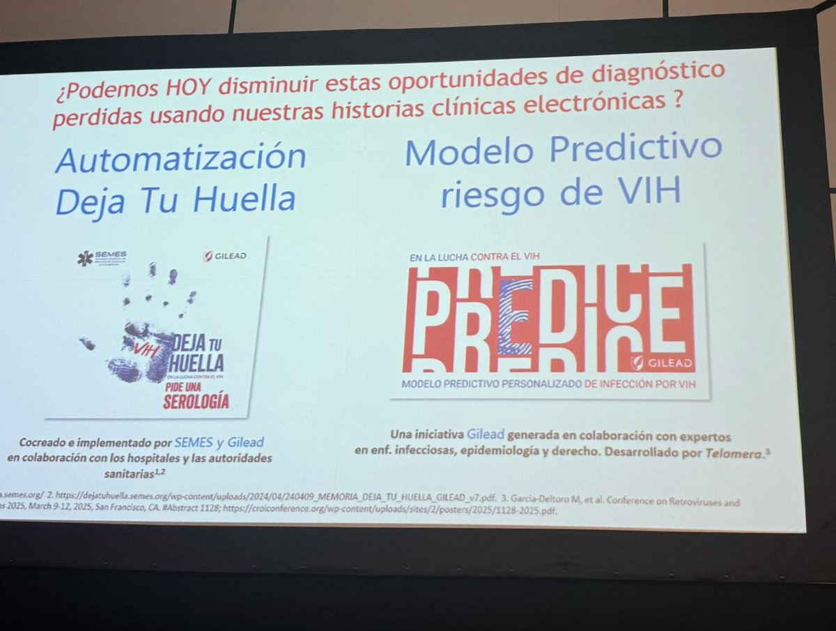 📢 Ayer estuvimos presentes en el #24CNH de <a href="/SEDISA_NET/">SEDISA</a> y <a href="/ANDEorg/">ANDE Directivos Enfermería</a> donde presentamos junto a <a href="/GileadSciences/">Gilead Sciences</a> el modelo PREDICE, una innovadora colaboración para avanzar en la lucha contra el #VIH

¡Impulsamos decisiones clínicas más eficientes!