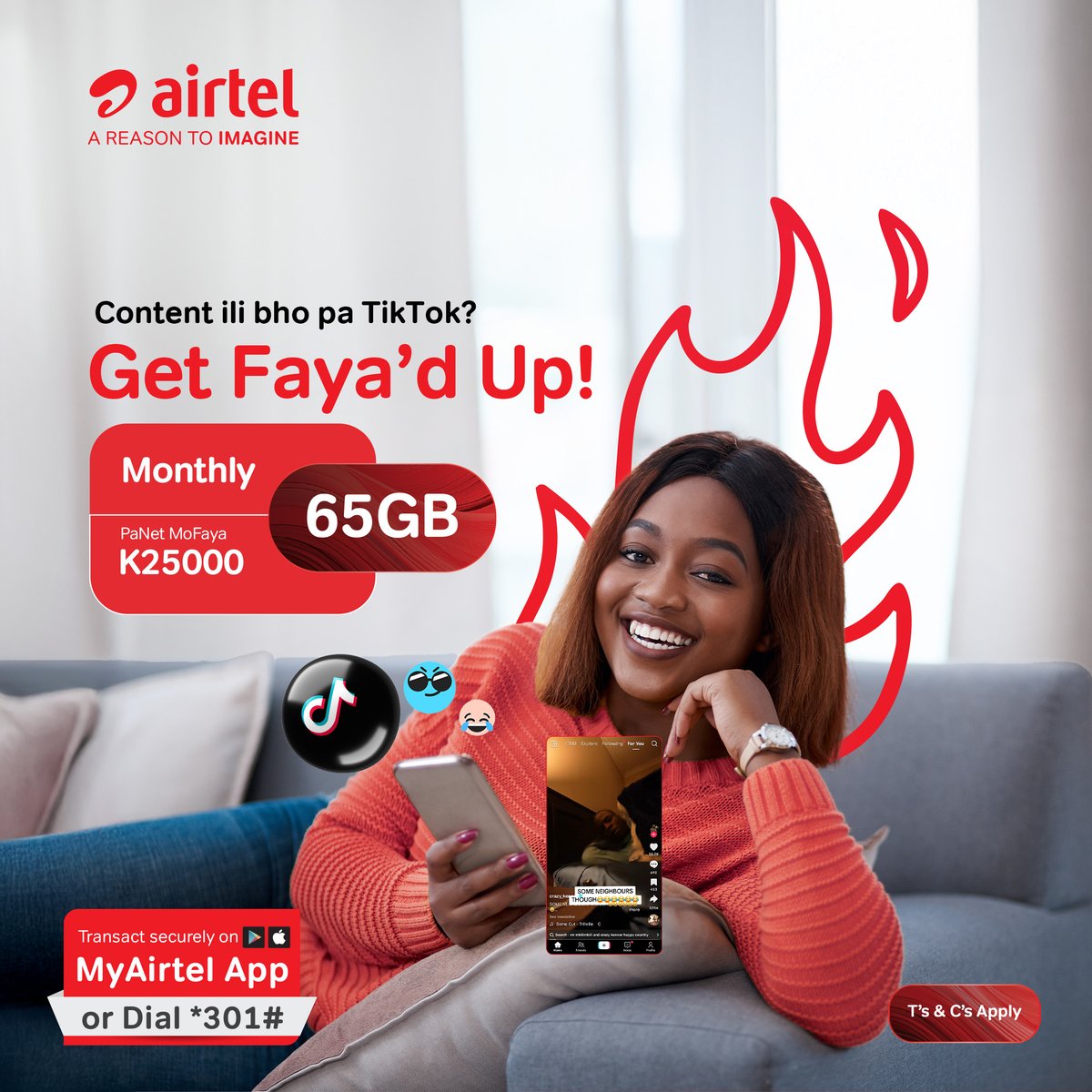 Airtel Malawi Plc (@airtelmalawiplc) on Twitter photo ๐๐ผ๐ป๐๐ฒ๐ป๐ ๐ถ๐น๐ถ ๐ฏ๐ต๐ผ ๐ฝ๐ฎ ๐ง๐ถ๐ธ๐ง๐ผ๐ธ? ๐๐ฒ๐ ๐๐ฎ๐๐ฎโ๐ฑ ๐๐ฝ!โ
โ
Buy a weekly 10GB MoFaya bundle and get to scrolling, sharing and laughing. Dial *301# or use MyAirtelApp bit.ly/3iaLtkr โ
โโโ
Like and follow our page for amazing bundle deals! โค๏ธ๐ฒ ๐๐ผ๐ป๐๐ฒ๐ป๐ ๐ถ๐น๐ถ ๐ฏ๐ต๐ผ ๐ฝ๐ฎ ๐ง๐ถ๐ธ๐ง๐ผ๐ธ? ๐๐ฒ๐ ๐๐ฎ๐๐ฎโ๐ฑ ๐๐ฝ!โ
โ
Buy a weekly 10GB MoFaya bundle and get to scrolling, sharing and laughing. Dial *301# or use MyAirtelApp bit.ly/3iaLtkr โ
โโโ
Like and follow our page for amazing bundle deals! โค๏ธ๐ฒ