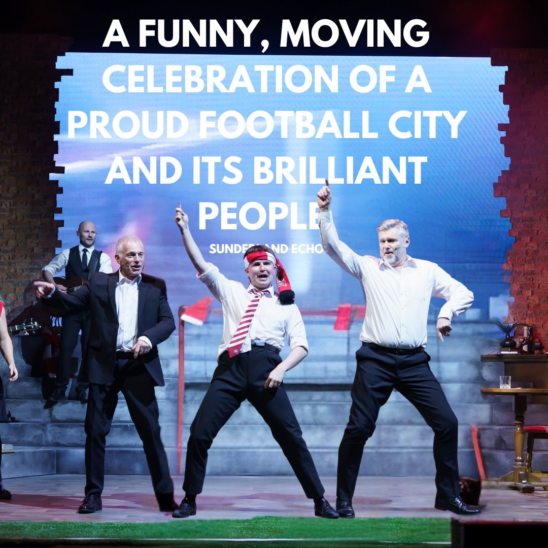 Sunderland Empire (@sundempire) on Twitter photo 'A funny, moving celebration of a proud football city and its brilliant people' - Sunderland Echo.
It's your final chance to see this brilliant show, don't miss out! ⚽
Buy tickets for The Sunderland Story here - atgtix.co/4klr6yK
Must end Sat 31 May.
<a href="/SunderlandAFC/">Sunderland AFC</a> 'A funny, moving celebration of a proud football city and its brilliant people' - Sunderland Echo.
It's your final chance to see this brilliant show, don't miss out! ⚽
Buy tickets for The Sunderland Story here - atgtix.co/4klr6yK
Must end Sat 31 May.
<a href="/SunderlandAFC/">Sunderland AFC</a>