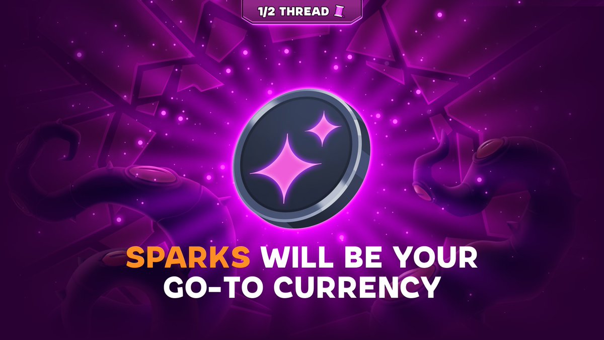 Sparks will be your go-to currency for upgrading, crafting, and making your heroes unstoppable once Shatterpoint launches 💥

You’ll be able to use them as currency to craft your own unique NFT equipment, utility items,  cosmetics or even access certain boss battles in future.