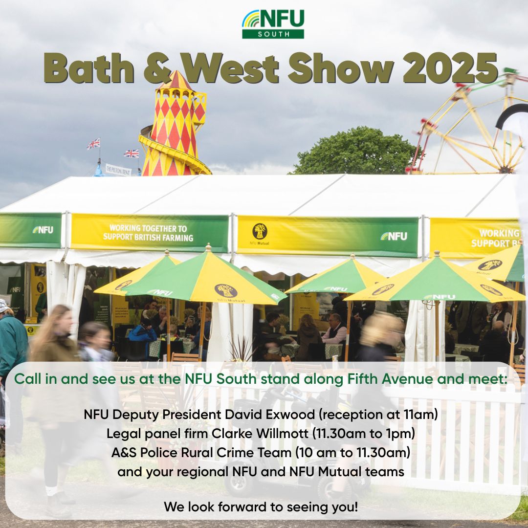 We're looking forward to a great day at the Bath &amp; West! Do call in to our stand along Fifth Avenue - refreshments on offer all day.