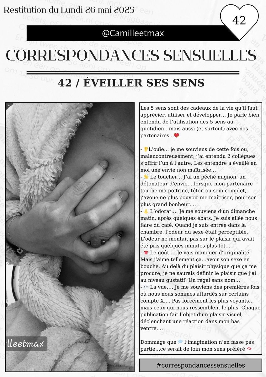 Camille Max (@camilleetmax) on Twitter photo 42ème correspondance pleine de sens 🫦 avec <a href="/Desirdesmots/">Correspondances avec Matthieu</a>
Que de souvenirs 🔥 42ème correspondance pleine de sens 🫦 avec <a href="/Desirdesmots/">Correspondances avec Matthieu</a>
Que de souvenirs 🔥