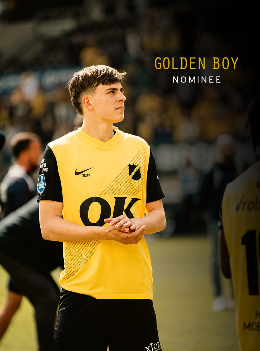 NACnl's tweet image. 𝑳𝒆𝒐 𝑺𝒂𝒖𝒆𝒓, Golden Boy 🏆

De Slowaak is opgenomen in de nominatielijst voor de Europese Golden Boy Award. Leo staat op plaats (0)76 op de shortlist. 

#NACpraat 📷 Rowey van Stijn