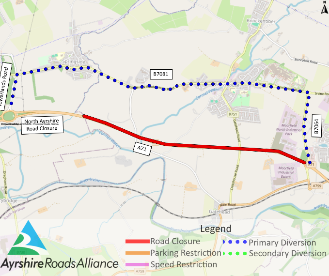 Ayrshire Roads Alliance (@ayrshireroads) on Twitter photo We are carrying out grass cutting works on A71 Kilmarnock -
ara.roadsonline.co.uk/ARA/TTRO/RMU10…
- 31 May 2025
- Road closed between 4am and 5pm
- All restrictions ara.roadsonline.co.uk/ARA/TTRO/Map
@eastayrshire <a href="/southayrshire/">South Ayrshire Council</a> We are carrying out grass cutting works on A71 Kilmarnock -
ara.roadsonline.co.uk/ARA/TTRO/RMU10…
- 31 May 2025
- Road closed between 4am and 5pm
- All restrictions ara.roadsonline.co.uk/ARA/TTRO/Map
@eastayrshire <a href="/southayrshire/">South Ayrshire Council</a>