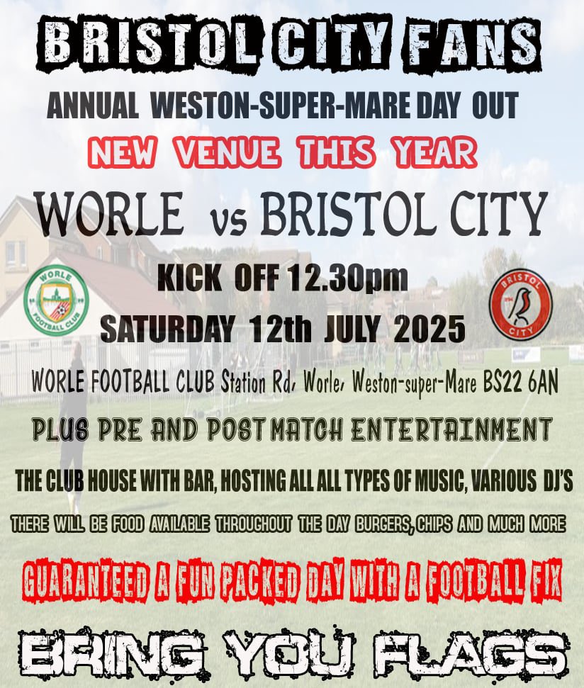 SeanTakle's tweet photo. Annual Bristol City Fans Weston super mare social get together, new venue due to added football fixture. #BristolCity stat https://t.co/ztiTJM241R