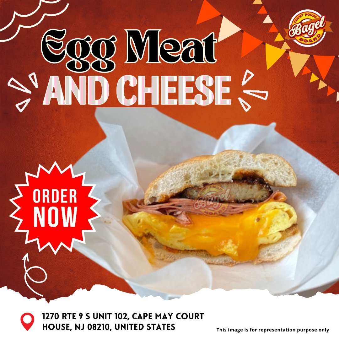 bagelboardcmch's tweet photo. ๐Start your day with our hearty Egg, Meat and Cheese combo โ flavorful, satisfying and made fresh to fuel your morning. Perfect breakfast on-the-go!๐ณ๐ฅฉ๐ง
#BreakfastDelight #EggMeatCheese #MorningFuel #FreshStart #HeartyMeal #DeliciousStart
๐Website: https://t.co/X7ird347sy https://t.co/vKMzHa6bSG