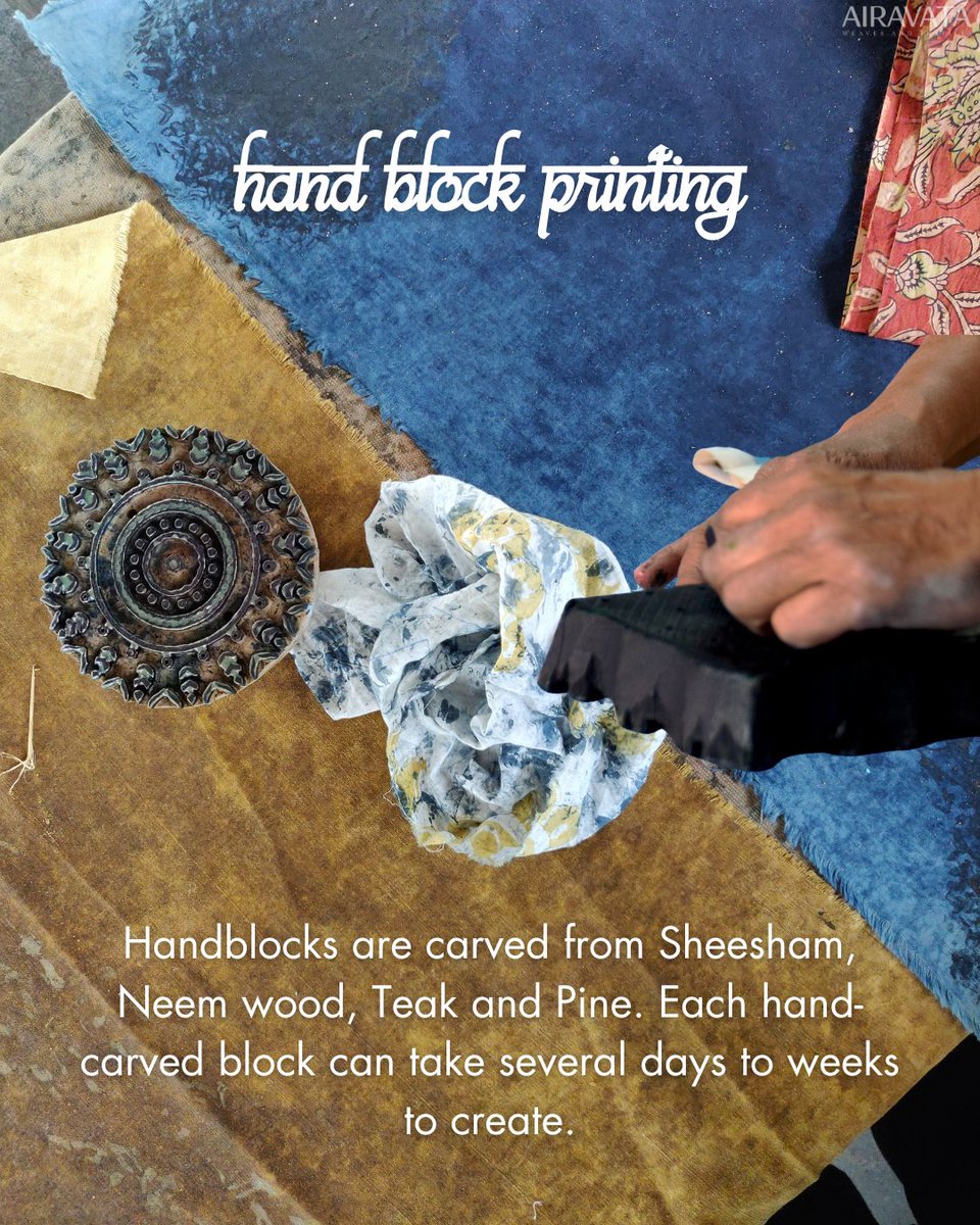 AiravataLife's tweet image. A peek at prints, one block at a time⛏️

airavatatextiles.com

#AiravataLife #HandBlockPrinting #BlockPrinting #HandPrinted #IndianTextiles #Hyderabad #Telangana #GlobalDesi #SouthIndia #MakeinIndia