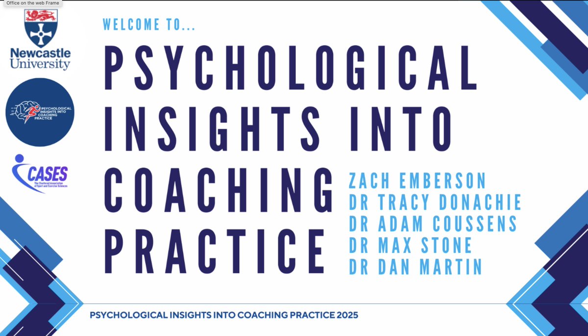 Adamcuzz's tweet image. We're happy to be hosting our fifth annual Psychological Insights into Coaching Practice conference today! No doubt it will be a great day 🧐🥇@PsychologicalI7 @UniofNewcastle @NclBNS #PIICP25 #SportPsychology