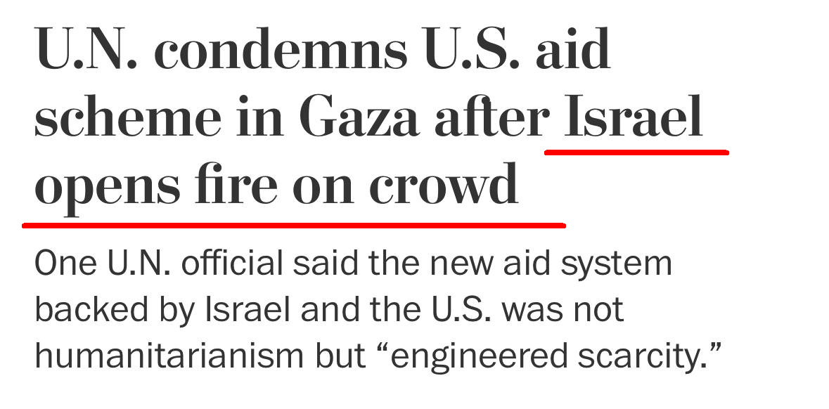 HonestReporting's tweet photo. IDF soldiers fired warning shots in the air to restore order near the Gaza aid distribution center.

But @washingtonpost is so desperate to portray the Israeli-backed distribution of food to Palestinians as an abject failure that it falsely claims Israel opened fire on a crowd. https://t.co/Qgsaq2ZCpU