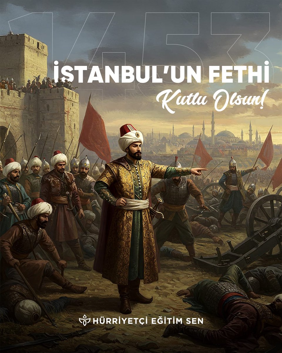 Fatih Sultan Mehmet, 21 yaşında sadece İstanbul’u değil, tarihin yönünü de fethetti!

İstanbul’u bizlere ebedi yurt yapan Fatih Sultan Mehmet Han’ı ve tüm ecdadımızı rahmet ve minnetle anıyoruz.