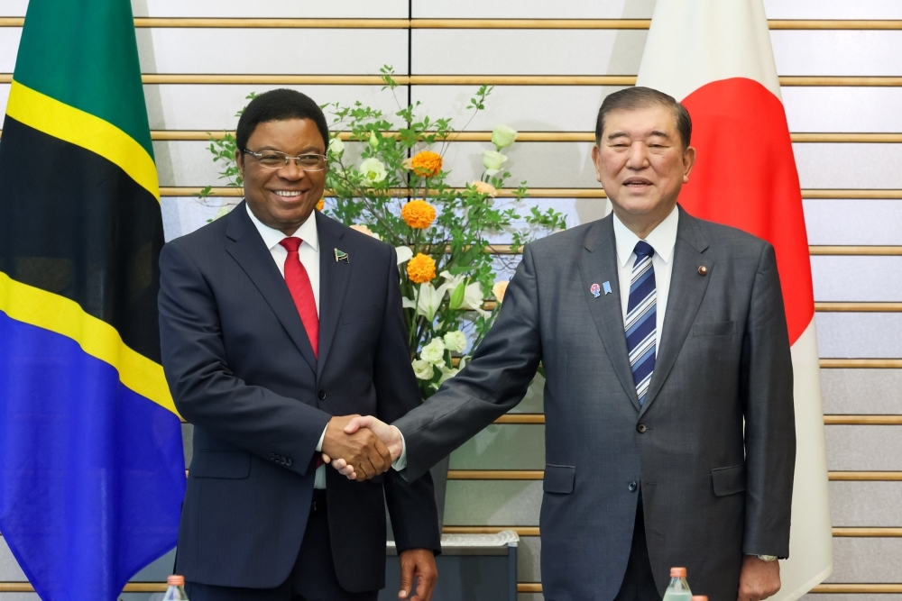 MofaJapan_jp's tweet image. 5月29日、 #石破総理大臣 は、2025年日本国際博覧会（#大阪・関西万博）のナショナルデー行事に出席するため訪日中のカシム・マジャリワ・マジャリワ・ #タンザニア 連合共和国首相と首脳会談を行いました。
 mofa.go.jp/mofaj/afr/af2/…