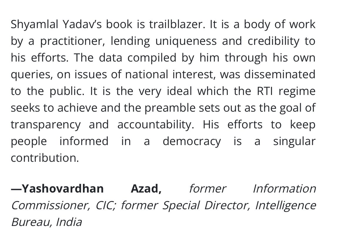 Shyamlal Yadav (@rtiexpress) on Twitter photo Thank you Sh <a href="/yashoazad/">Yashovardhan Jha Azad</a> ji for sparing few minutes, many thanks for writing these inspiring lines 🙏 Thank you Sh <a href="/yashoazad/">Yashovardhan Jha Azad</a> ji for sparing few minutes, many thanks for writing these inspiring lines 🙏