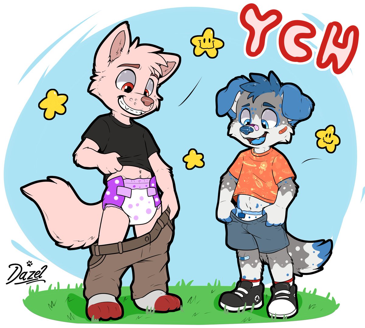 Padded pal's!!

Padded pal's!!

New ych available!!

This is a ych to help me pay for my medications since I got sick from a stomach bacteria 

For more information visit my telegram channel:

t.me/dazelcray