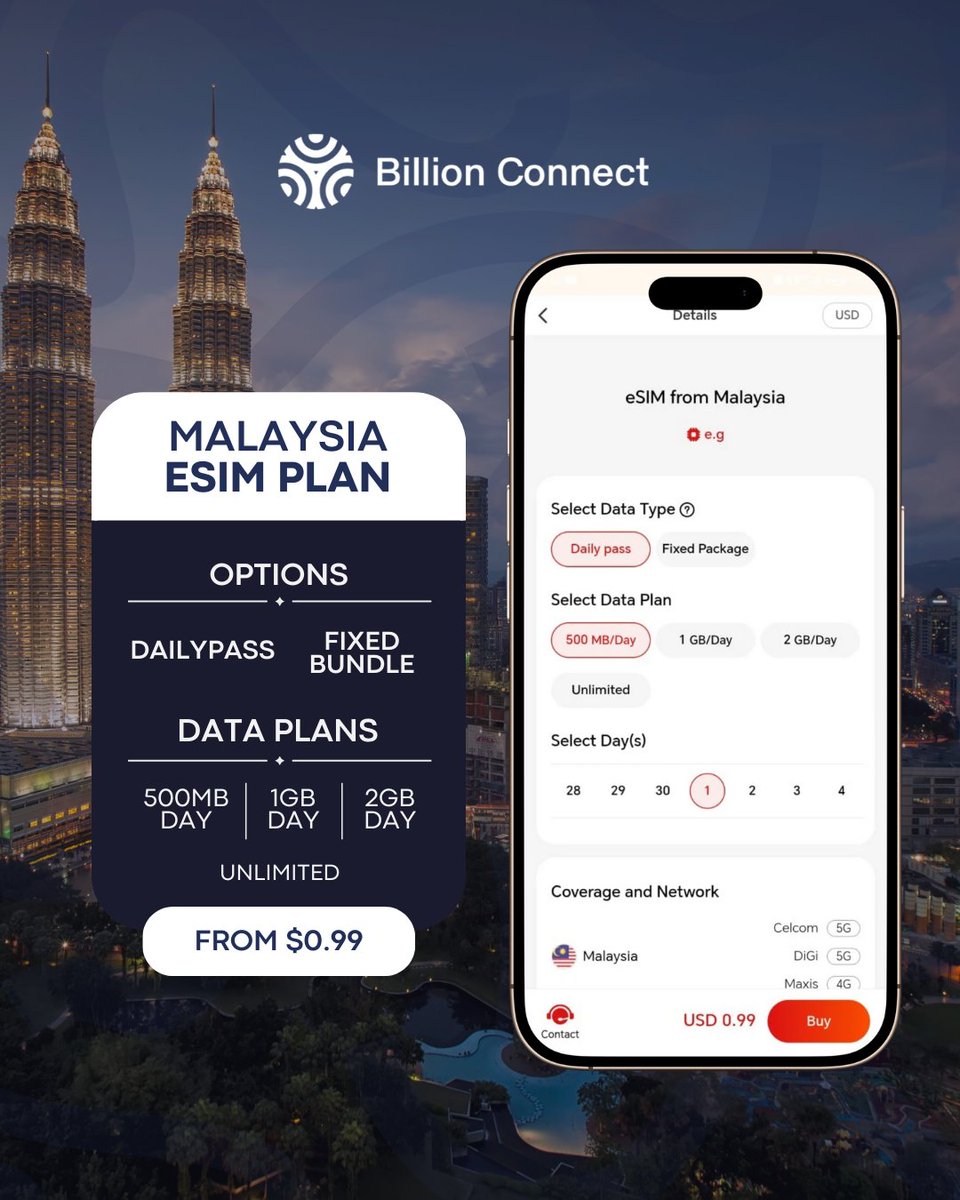 Choose from our eSIM plans designed to match your travel needs.Enjoy fast, reliable connectivity with no need to swap SIM cards.
Activate it easily and browse without interruptions! 🌐✨