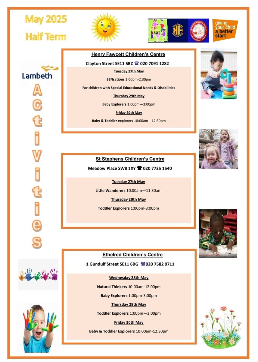 Come along to one of our half term sessions and have some fun 😀