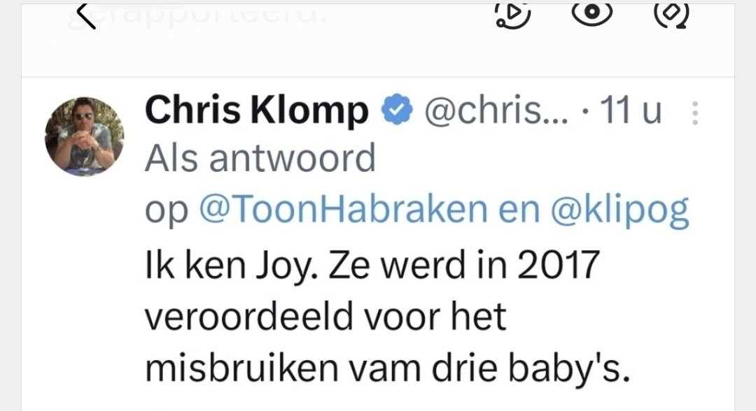 Chris klomp wilde zo graag contact met me ..na weken van zeuren van zijn kant en t negeren van mijn kant besloot hij een smaad en laster campagne te starten klomp hou is op en wordt is volwassen