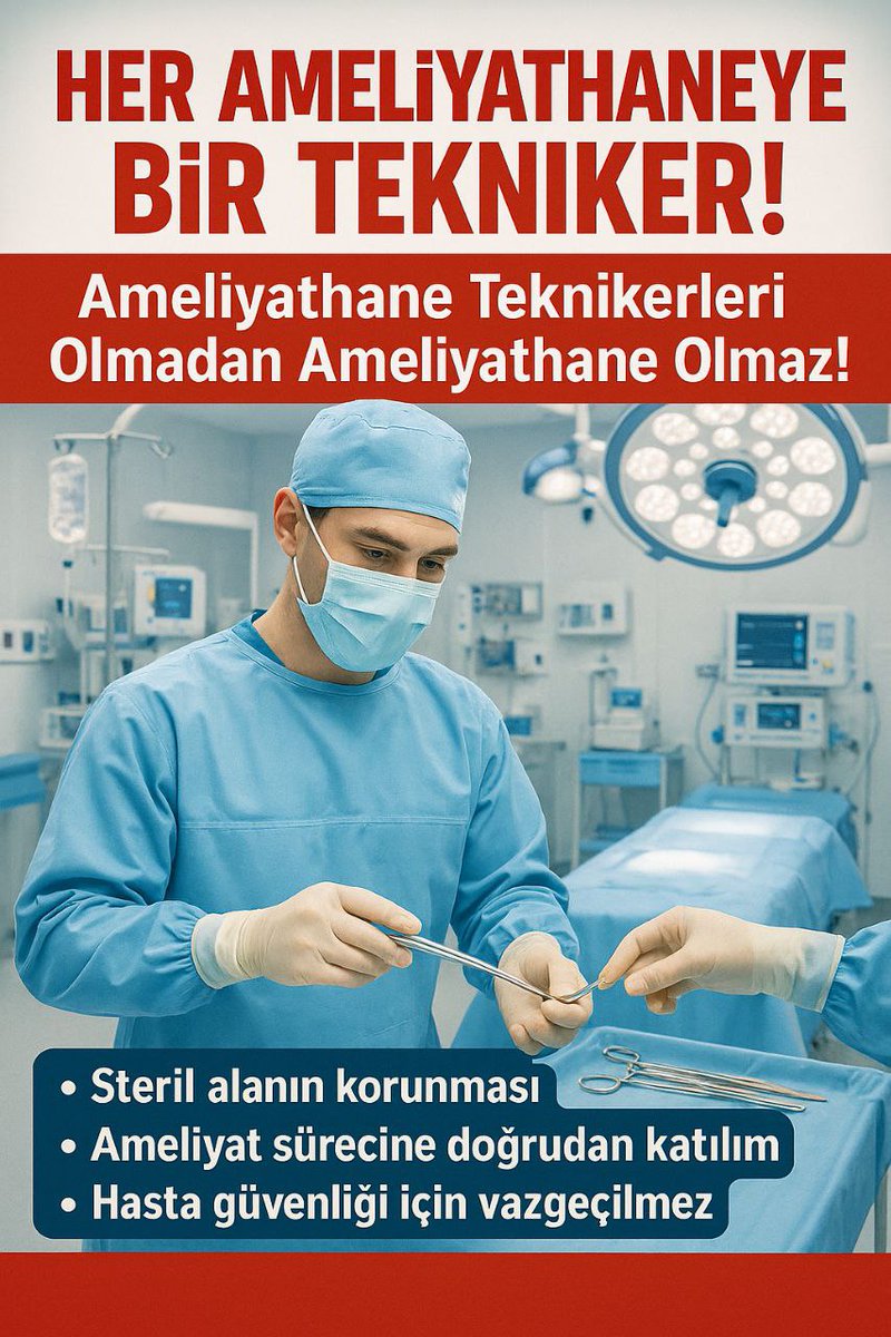 <a href="/drmemisoglu/">Prof. Dr. Kemal Memişoğlu</a> Ameliyathane AMELİYATHANE TEKNİKERLERİNİN yeridir ,en uzun eğitimini alan bilgili, tecrübeli olan  biziz ve adil bir alım bekliyoruz Sayın Bakanım <a href="/drmemisoglu/">Prof. Dr. Kemal Memişoğlu</a>