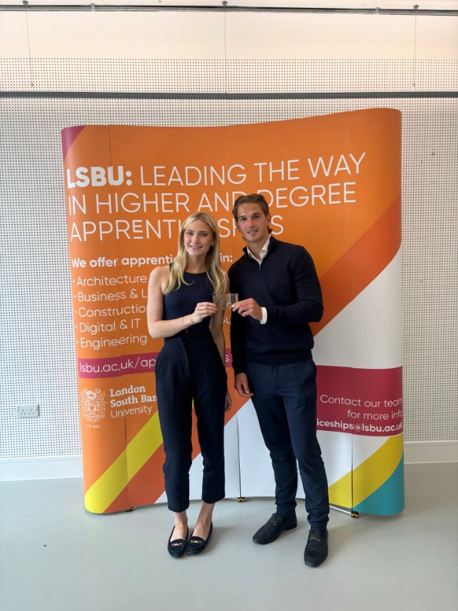 L&P Group (@lp_group_) on Twitter photo We’re thrilled to have won the <a href="/LSBU/">London South Bank University - LSBU</a> Employer of the Year Award!
Huge congrats to our apprentices Holly Saxby and Frank Bigwood, who proudly accepted the award.
A big win for the whole L&P team!
#Apprenticeships #EmployerOfTheYear We’re thrilled to have won the <a href="/LSBU/">London South Bank University - LSBU</a> Employer of the Year Award!
Huge congrats to our apprentices Holly Saxby and Frank Bigwood, who proudly accepted the award.
A big win for the whole L&P team!
#Apprenticeships #EmployerOfTheYear