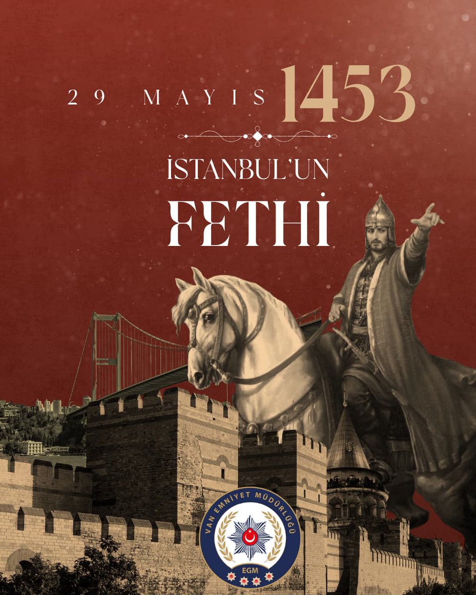 29 Mayıs İstanbul’un Fethi’nin 572. Yıl  Dönümü kutlu olsun!🇹🇷

#Fetih1453
#İstanbulunfethi
