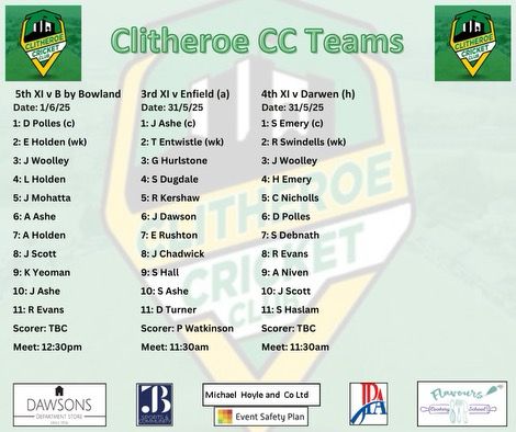 Clitheroe Cricket Club 💚💛 (@clitheroe_cc) on Twitter photo 