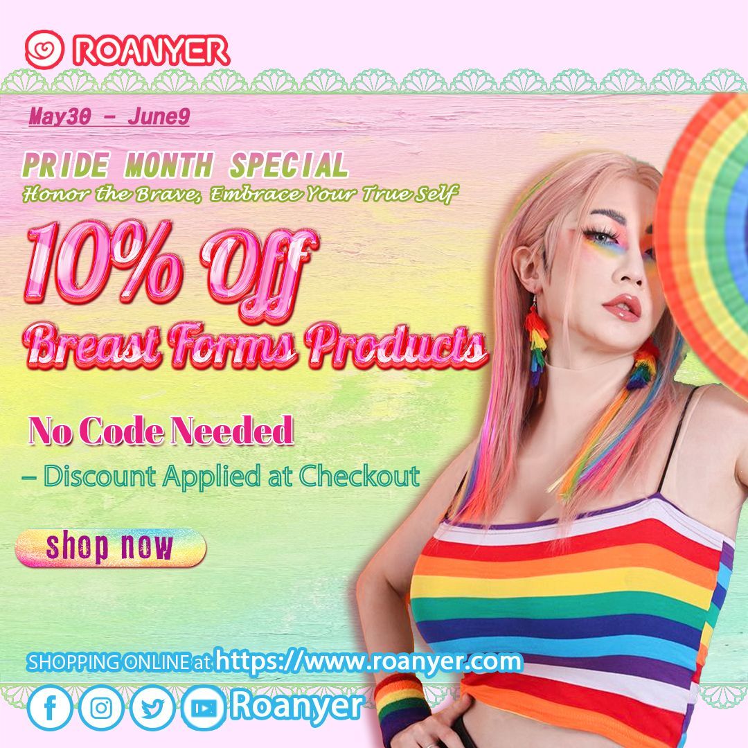 Pride Month Special – Honor the Brave, Embrace Your True Self 
#roanyer #crossdress #xdress #breastforms #bodysuit #crossdresser #boy2girl #maletofemale #mtftransformation #girlslikeus #femboy