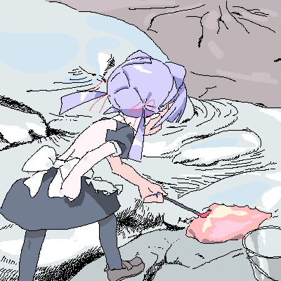 「溶岩を採取するなの!」|なの！ コミケ２日目J-28bのイラスト