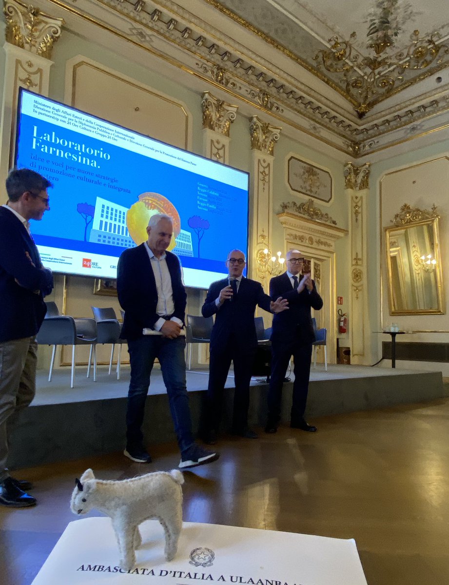 MNFPUG supports cultural diplomacy through the ORCHESTRA VIVALDI proposal at #LaboratorioFarnesina
Promoting 🇮🇹–🇲🇳 ties with music, innovation &amp; dialogue — from Reggio Emilia to Ulaanbaatar.
A symphony of diplomacy! 🎶🤝
<a href="/ItalyMFA/">Farnesina 🇮🇹</a> @ItalyinMongolia  <a href="/MongolDiplomacy/">MFA Mongolia</a> <a href="/NominChinbat/">Nomin Chinbat</a>