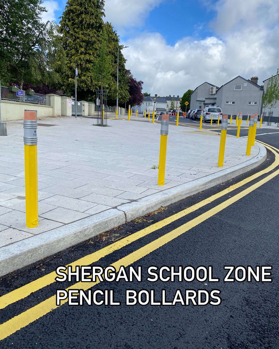 SherganTraffic's tweet photo. Another fantastic safe routes to school project complete. Well done to all involved #sherganpencilbollards #srts #activetravel https://t.co/YUZ9APg1kd