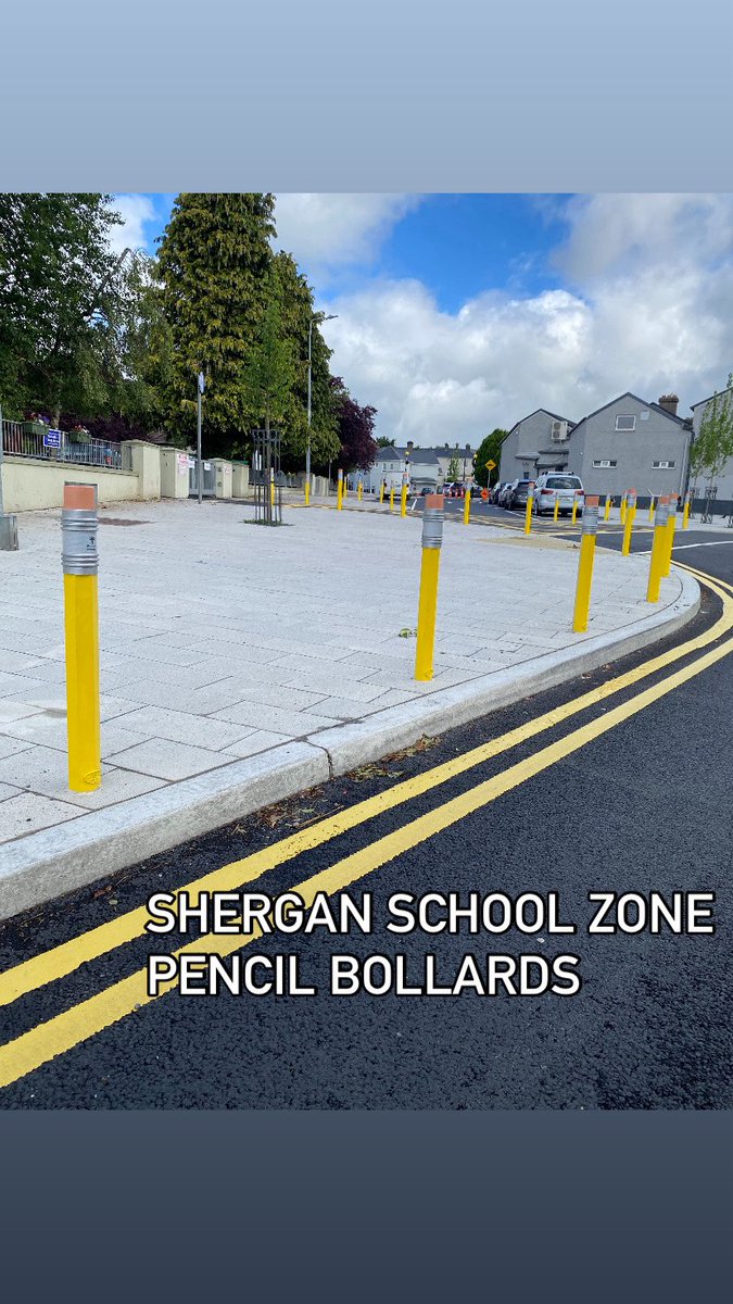 SherganTraffic's tweet photo. Another fantastic safe routes to school project complete. Well done to all involved #sherganpencilbollards #srts #activetravel https://t.co/YUZ9APg1kd