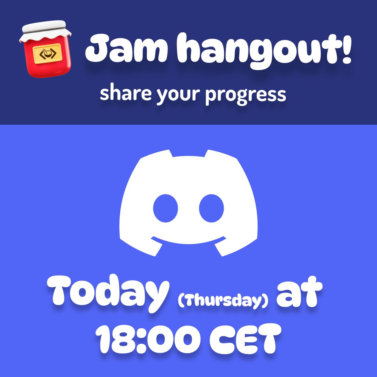 CocoCodeYT's tweet image. Want to talk about your game ideas for the gam jam?
Come hang out with me on Discord. I’ll be chatting with jammers about their projects, inspirations and progress
Join our Discord: discord.com/invite/hNnZRnq…
🕕 18:00 CET 🇪🇺 17:00 UTC 🌍 12:00 EDT 🇺🇸 09:00 PDT 🇺🇸 21:30 IST 🇮🇳…