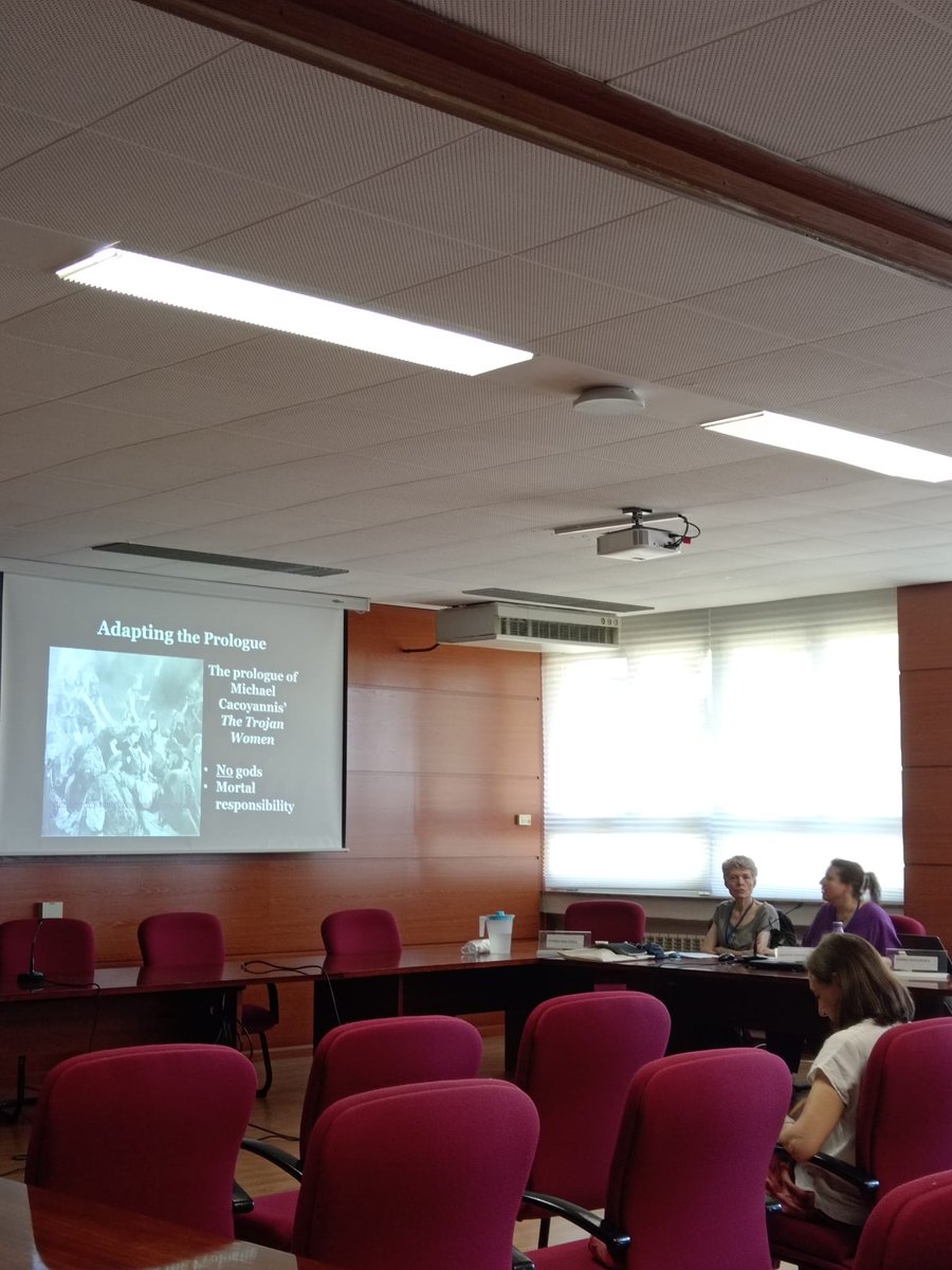 Seguimos con el panel 2.

Anastasia Bakogianni:

“Screen Reflections on the Greek Dictatorship: The Art of Protest”.

<a href="/classicalnz/">Anastasia Bakogianni</a>
<a href="/clasicas_uam/">Filología Clásica UAM</a>