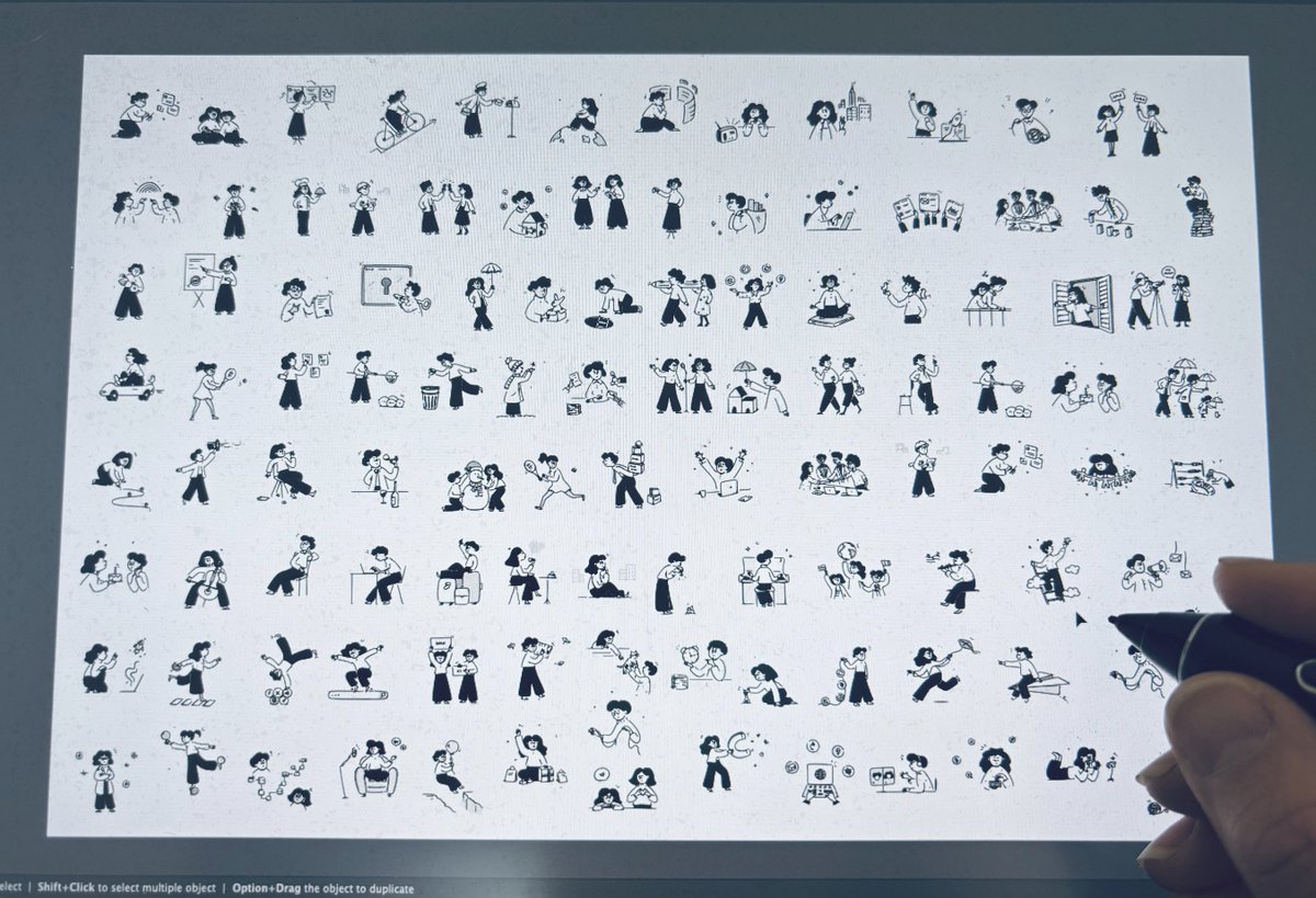 Sometimes I look at all my illustrations and think: wow, that's a lot. Then I also think: hmm... maybe I should try being a little more organized 😅🫣💻