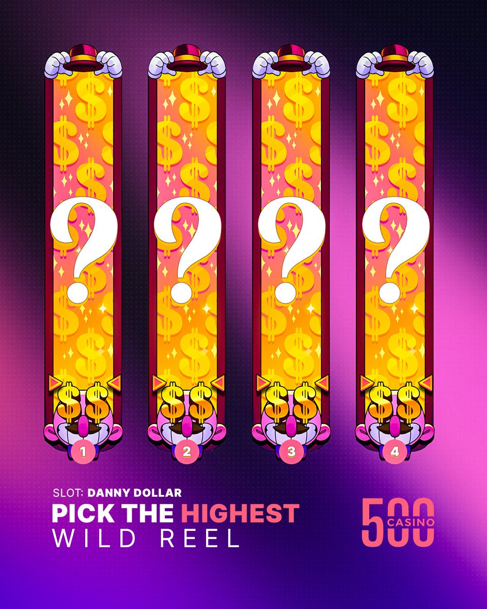 We are giving away 100 Free Spins on Danny Dollar to a random person who picks the highest Wild Reel! 💰

🔁 + 500ID (Multiple entries allowed)
