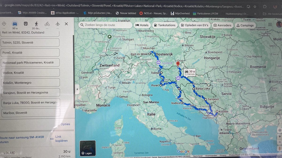 Dit gaat onze reis worden voor deze zomer , weer een mooi motorreis voor de boeg.