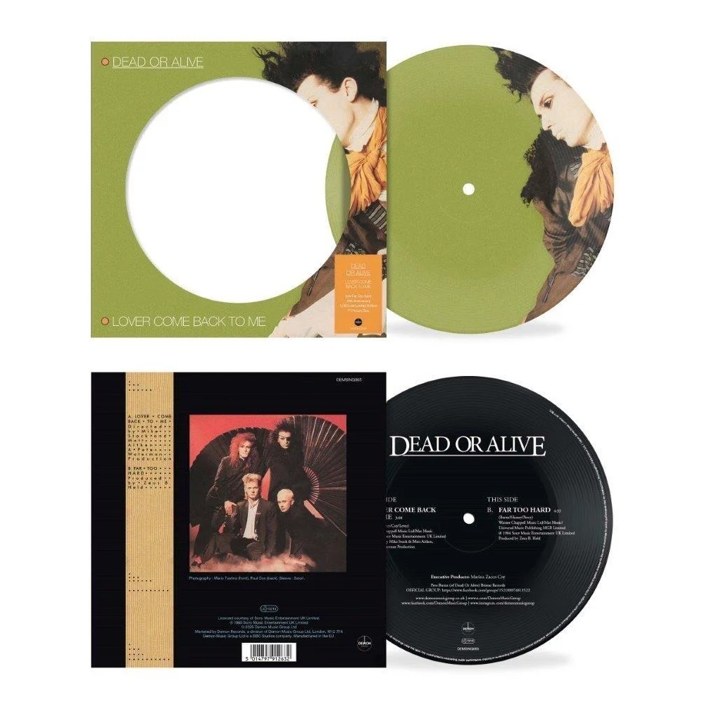 • Dead Or Alive - Lover Come Back To Me - (7" Vinyl Picture Disc Single) - Pre-Order

Lover Come Back To Me is the second single to be released from Dead Or Alive's 1985 CBS Records album, Youthquake.

Released next week, this Limited Edition 7” vinyl picture disc continues the