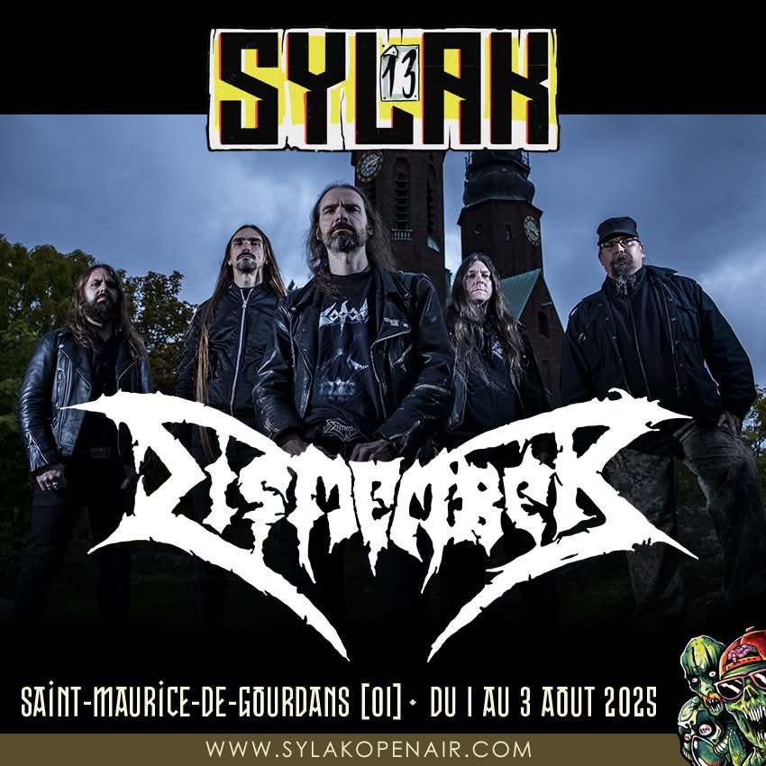 Looking forward to bring the death metal madness back to France this summer… August 2nd we play at  Sylak Open Air